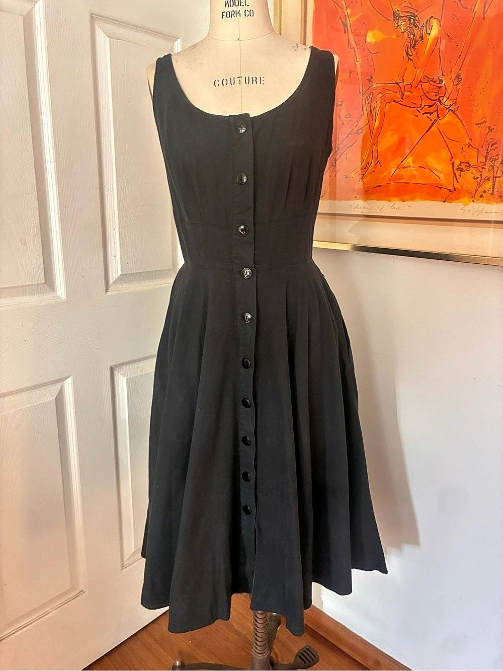 Jenna Ashley Cotton Midi Dress Size 7